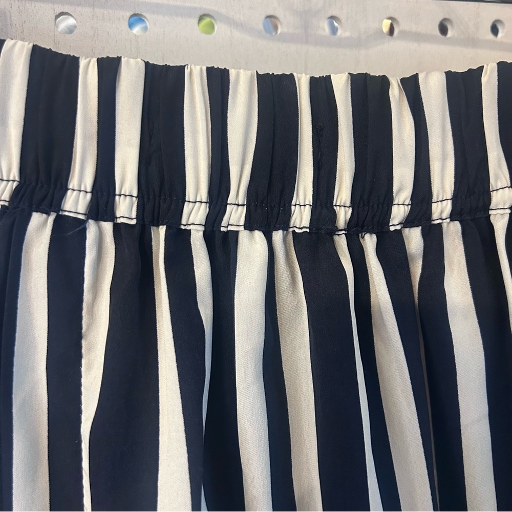 Zara Navy and White Striped Pants - Picture 3 of 14